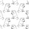 dogs seamless pattern. hand drawn doodle icon. , scandinavian, nordic, minimalism, monochrome. pets, animals. textile