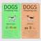 Dogs Shopping day flyers