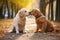 dogs sniffing each other in greeting