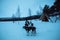 Dogsledding in the Sami People region of Abisko National Park in Sweden and Norway