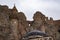 Dogubayazit, Turkey, Middle East, aerial view, mosque, castle, Eski Bayezid Cami, landscape, mountain, rocks, ruin, old ruins