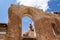 Dogubayazit, Turkey, Middle East, Ishak Pasha Palace, courtyard, gate, mosque, minaret, decorations, architecture, ancient