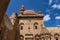 Dogubayazit, Turkey, Middle East, Ishak Pasha Palace, courtyard, tomb, mosque, minaret, decorations, architecture, ancient