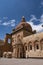 Dogubayazit, Turkey, Middle East, Ishak Pasha Palace, courtyard, tomb, mosque, minaret, decorations, architecture, ancient