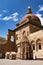 Dogubayazit, Turkey, Middle East, Ishak Pasha Palace, courtyard, tomb, mosque, minaret, decorations, architecture, ancient