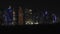 Doha city night panorama