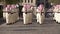 DOHA, QATAR - 14 FEBRUARY 2018: Orchestra Parade in Honor of the Qatarian Emir at Souq Waqif District, Old City, Doha