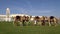 DOHA, QATAR - 14 FEBRUARY 2018: Orchestra Parade in Honor of the Qatarian Emir at Souq Waqif District, Old City, Doha