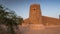 Doha Qatar castle in the desert old architecture ancient building notion timelapse Middle East