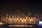 Doha, Qatar - December 18, 2023: Lusail Plaza 4 FIFA World Cup Finale Day fireworks celebration