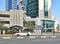 Doha, Qatar - Nov 24. 2019. Traffic on Al Funduq Street, one of the main streets on West Bay