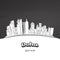 Doha Qatar skyline outline