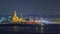 Doha skyline with the Islamic Cultural Center timelapse in Qatar, Middle East