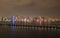 Doha skyline at night, Qatar