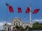 Dohlmabace Mosque Turkish Flags