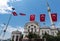 Dohlmabace Mosque Turkish Flags