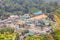 Doi Puiâ€™s Hmong ethnic hill-tribe village, aerial view from the