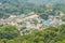 Doi Puiâ€™s Hmong ethnic hill-tribe village, aerial view from the