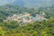 Doi Puiâ€™s Hmong ethnic hill-tribe village, aerial view from the