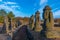 Dol hareubang statues at Jeju stone park, Republic of Korea