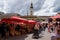 Dolac market Zagreb city centre. Croatian lifestyle