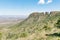 Dolerite columns with the Valley of Desolation