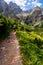 Dolina Zeleneho plesa valley in High Tatras mountains in Slovakia