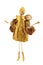 Doll in a Golden dress with