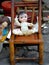 Doll  on sale on Dong Tai Lu street antique market Shanghai China