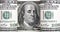 Dollar american green banknote roll.