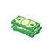 Dollar bill icon. Stack of cash symbol. Business and finance isometric illustration