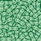Dollar bills, money. Seamless ornament, pattern, background and template. Vector square white backgroundv