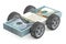 Dollar Bills on Wheels isolated