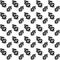 Dollar black and white seamless pattern for printing