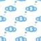 Dollar cloud seamless pattern