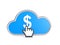 Dollar cloud symbol