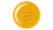 dollar coin yellow gold color falling animation greenscreen