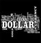 Dollar communication word cloud