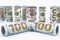 Dollar. Dollar banknotes roll in other positions. American US currency on white board. American dollar banknote rolls