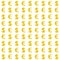 Dollar and Euro Monetary Signs Seamless Pattern