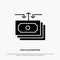 Dollar, Flow, Money, Cash, Report solid Glyph Icon vector