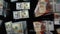 Dollar and Hong Kong Dollar money exchange loop animation