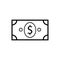 Dollar money icon vector illustration template design trendy