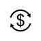 Dollar money icon vector illustration template design trendy