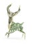 Dollar origami deer isolated