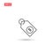 Dollar price tag vector icon design isolated