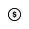 Dollar sign icon graphic design template illustration