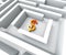 Dollar Sign In Maze Shows Finding Dollars