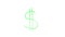 Dollar sign written on glass, investment, currency exchange, economic collapse