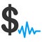 Dollar Signal Flat Icon